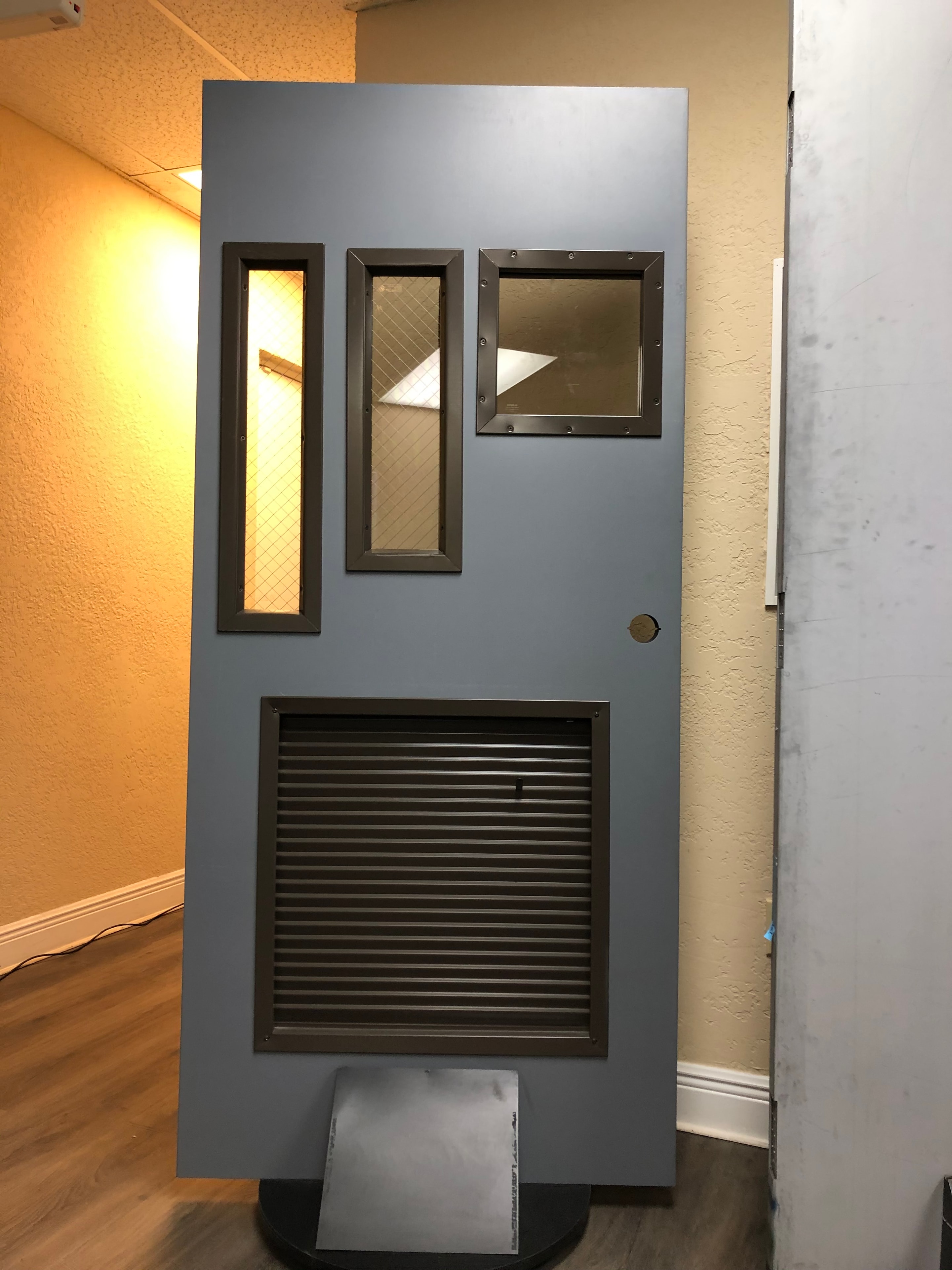 Mr. Doorman project — industrial door with windows